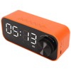 Mini Bluetooth Speaker Heavy Bass Dual Alarm Clock Portable Wireless