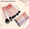 Brochas de Maquillaje Profesional 15 Set,Face Base Set,Maquillaje con Esponja