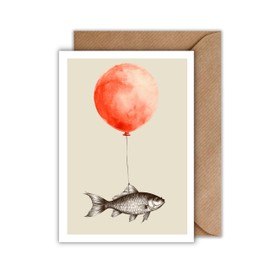 WBdesignz Geburtstag Karte mit Umschlag - Angler angeln Geburtstagskarte Glückwunschkarte Karte zum Geburtstag Happy Birthday Karte Lustige Geburtstagskarte