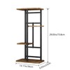 LINZINAR Plant Stand Indoor 4 Tier 5 Potted Multiple Plant