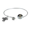 4030511 I Am Blessed Bangle Bracelet Christian Cross
