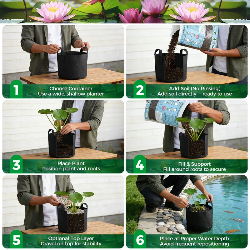 Aquatic Plant Soil for Water Lily & Lotus – Clay-Based,