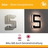 Paulmann Outdoor Solar House Number 5 3000 K IP44 Akk