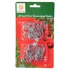 120Pcs Silver Christmas Ornaments Hangers Hooks for Christmas Tree Baubles,