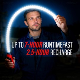 Tasunte 2027 New Flexible LED Light Stick, 27" Rechargeable Flashlight with High Lumen & 3 Brightness Modes,Bendable Work Light for Car Repairs, Mechanical Inspection in Tight Spaces-A
