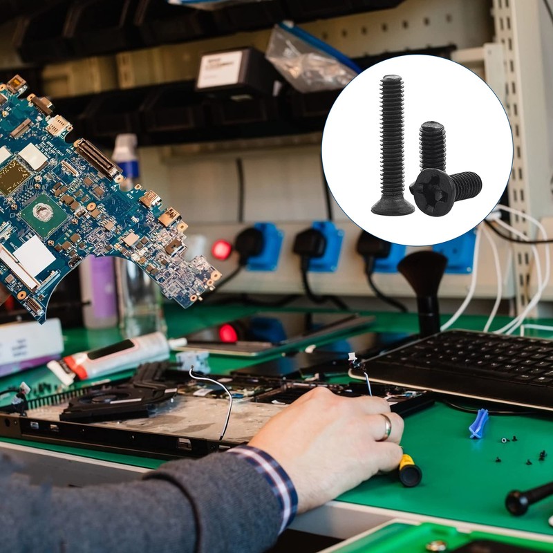 NINDEJIN Laptop Computer Screw Kit, M2 M2.5 M3 Countersunk Flat