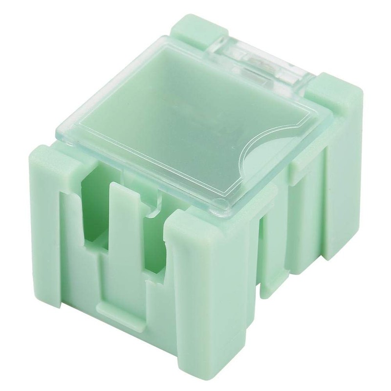 50pcs/Set Green SMT SMD Container Box, Electronic Components Parts Storage