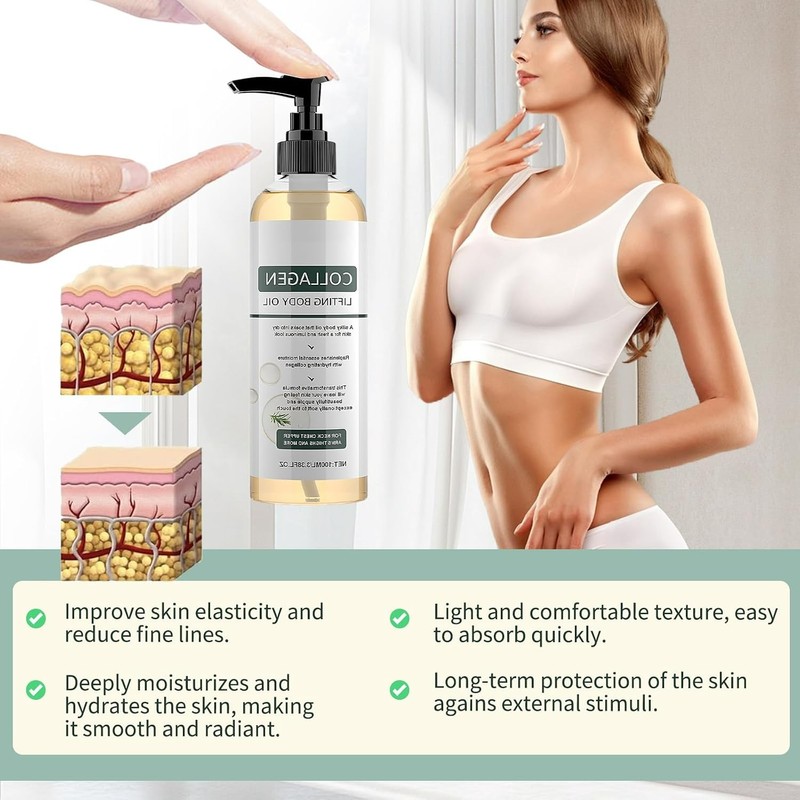 400ml Body Oil for Daily Skin Care- Tightening, Firming &