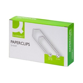 Q-Connect No Tear Paperclip, 32 mm KF01312Q - Pack of 1000