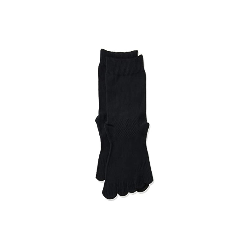 Footmax FML028 Soft Easy Toe Socks, Black