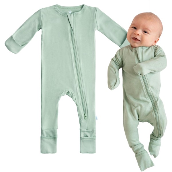 DREAMLAND BABY Bamboo Viscose Baby Pajamas (0-24 months). Ultra Soft
