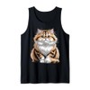 Cute Persian Tabby Cat Tank Top