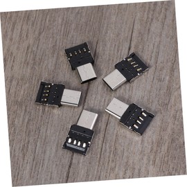 Gatuida 5pcs Type c to USB OTG Adapter USB-c Connector for Cell Phones and Tablets Data to Mbps Compatible Keyboards Mice Flash Drives