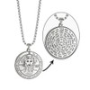 VASSAGO Key of Solomon Seals Necklace Engraved with 72 Names