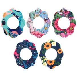 25pcs Sensor Patches, Waterproof Sensor Adhesive Stickers Patches Flower Style CGM Monitor Covers Accessories for Libre 2(5 Styles)