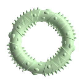 DONGKER Hundespielzeug Gummi, Naturgummi Kauring, ø 12 cm, Fun Ring, Stabil Spielerische Zahnpflege Ring Spielzeug für Welpenzähne