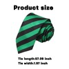 Black And Green Striped Tie for Mens Formal Silk Neck