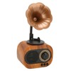 Retro Portable Stereo RadioSpeaker with Rechargeable Battery, Excellent Reception, Impressive