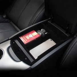 etopmia Car Armrest Box Central Secondary Storage Glove Phone Holder Container Tray Organizer fit for Infiniti Q50 2014 2015