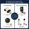 Solar Panel for Simplisafe Outdoor Camera Series 1/2, IP65 Waterproof,