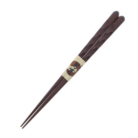 Ishida Chopsticks, Made in Japan, For Men, Thick, Random Carved, 1.5 inches (23.5 cm), Wooden (Natural Wood), Lacquer, Corner Point, 9.3 inches (23.5 cm)