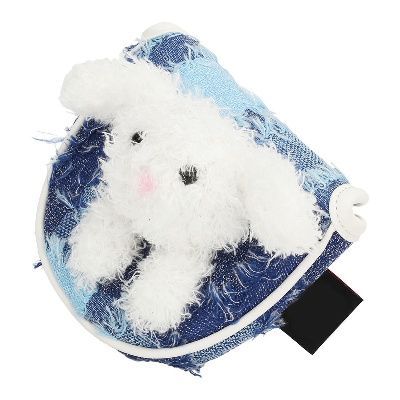 Golf Putter Cover Cute Magnetic Protective Headcover Thickened Fluff Tassels