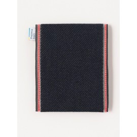 Beams Japan Small Items, Takada Textile × BEAMS Japan Bespoke Folding Logo Card & Coin Wallet Denim ORANGE, orange