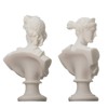 Artemis Diana and Apollo Bust Greek Statues Figurine Gods Alabaster