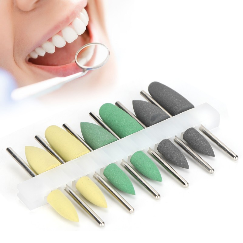 Dental Silicone Rubber Polisher Grinding Head Stainless Steel Shank Dental