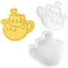 1Pc White Plastic Biscuit Mold Cat Shaped Cookie Embossing Moulds