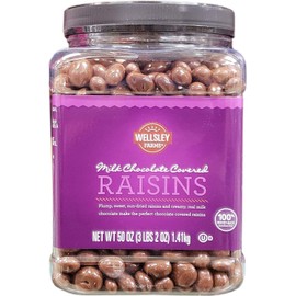 Wellsley Farms Milk Chocolate Covered Raisins, 50 Oz.,, ()