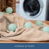 S&T INC. Reusable Plastic Dryer Balls, Fabric Softener for Laundry,