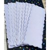 10 x Pure White Cross Stitch Embroidery Bookmarks Blank Cross