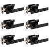 HOSOM 6 Pack Privacy Door Handles Black Door Handle Interior