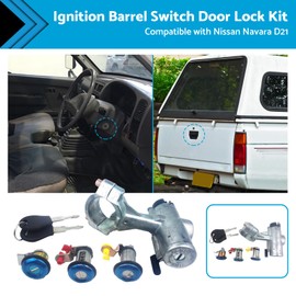 MAX COOL Ignition Barrel Switch Door Locks Suitable for Nissan Navara D21 1986-1997