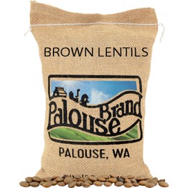 Palouse Brand Certified Glyphosate Residue Free Brown Lentils | 5 LBS | Desiccant Free | Sproutable | Non-GMO Project Verified | Kosher