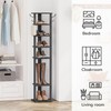 HOOBRO 8 Tiers Vertical Shoe Rack, Wooden Shoe Storage Organizer