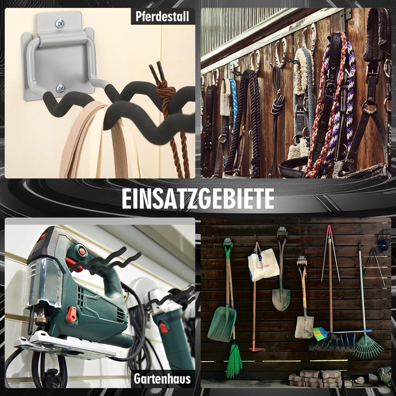 MorningRo 4 Pack Heavy Duty Garage Hooks Ladder Hangers for