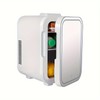 2.11gal Mini Fridge Lifestyle Mirrored Door LED Light Makeup Mirror