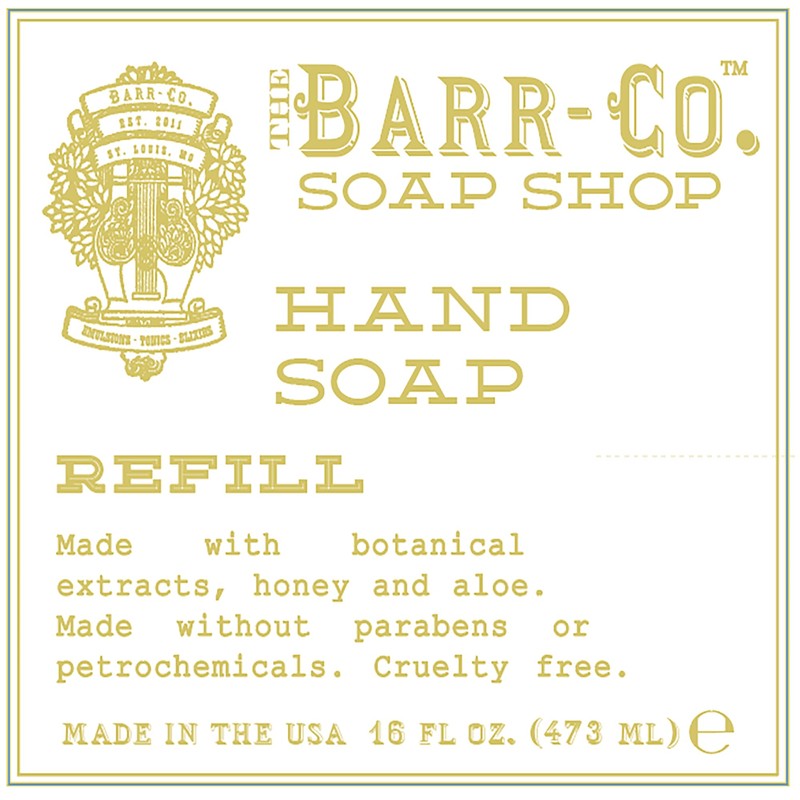 BARR-CO. Hand Soap Refill – Natural Liquid Soap, Refreshing Citrus