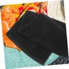 OHPHCALL 2pcs Pure Cotton Black Towel Hair Drying Towel Cotton