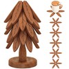 Tree Trivets for Hot Dishes, Wooden Tree Trivet Set, Tree