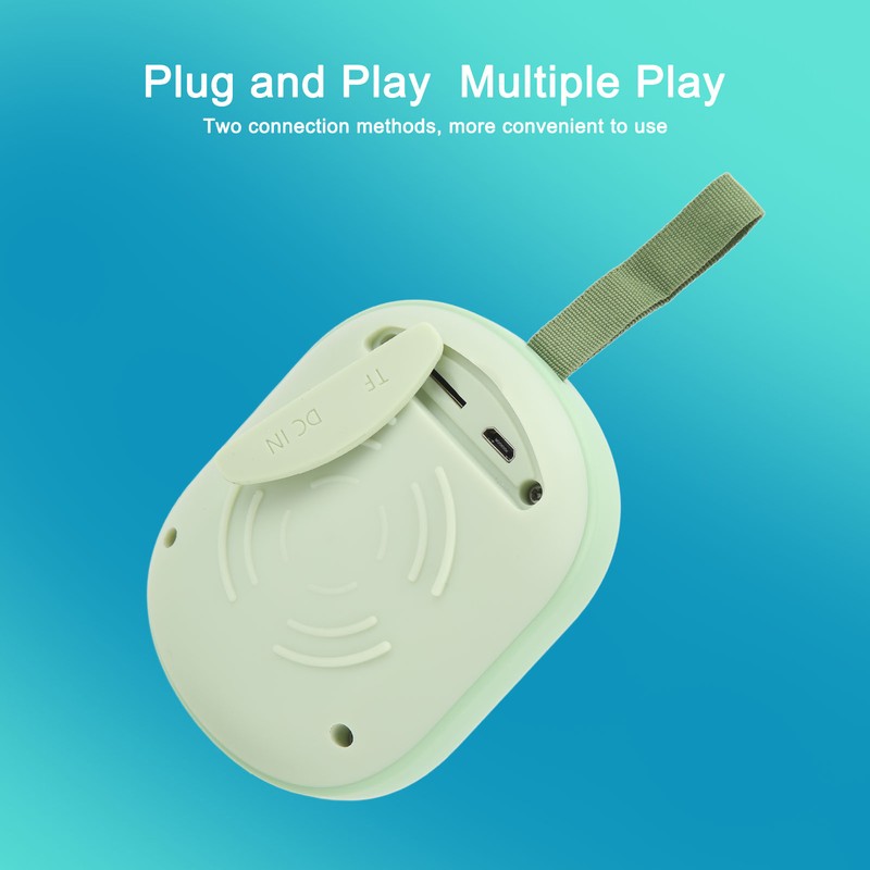 Portable Wireless Speaker with Lanyard IPX4 Waterproof RGB Light 2