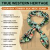 Helder Creek Co Wild Rag Silk Scarf 36'', Western Cowboy