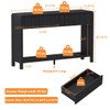FATORRI Console Table for Entryway, Modern Sofa Table with 2
