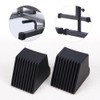 Comidox 4Pcs Premium Plastic Fitness Equipment End Caps Slip-Resistant Square