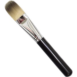 N-1 Hexakukan Sakurado Base Makeup Brush, Flat Type (Large), Nylon, Liquid Foundation, Sunscreen Foundation, For Base Makeup