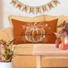 Fjfz Fall Hello Pumpkin Lumbar Decorative Throw Pillow Cover 12