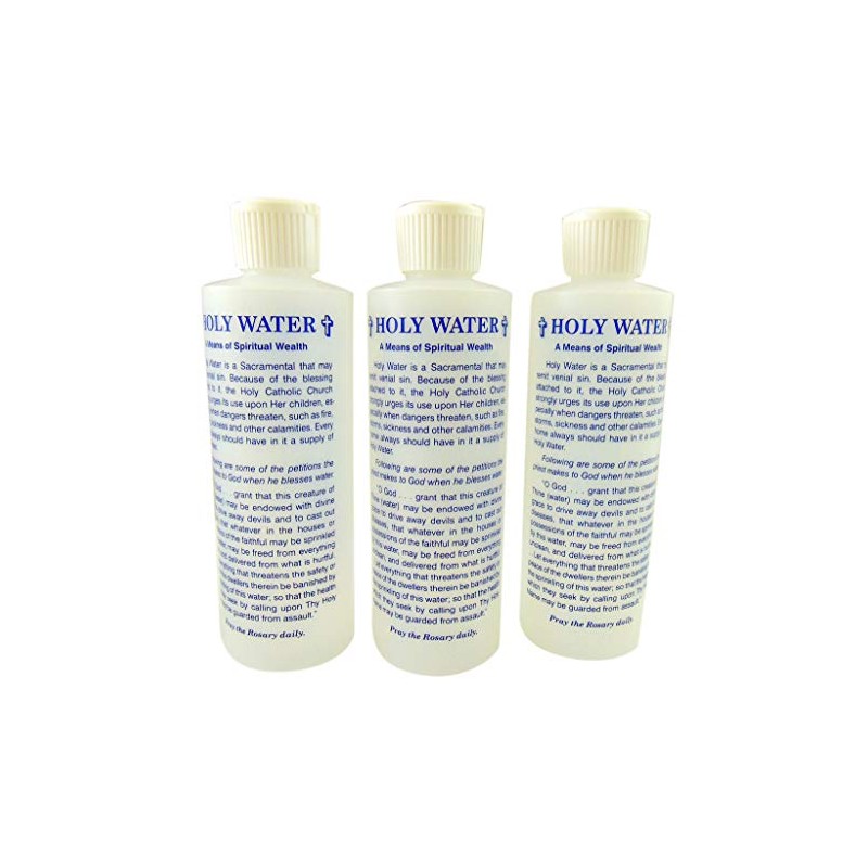 JWG Industries Saint Michael Holy Water Bottle with Dispel The