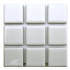 Mosaic Tiles, 0.9 inch (22 mm) Square, White, Set of
